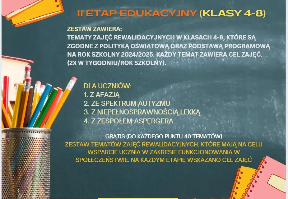 Tematy zajęć rewalidacyjnych do dziennika, które naprawdę działają